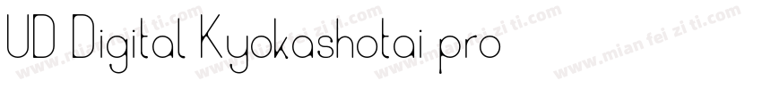 UD Digital Kyokashotai pro字体转换